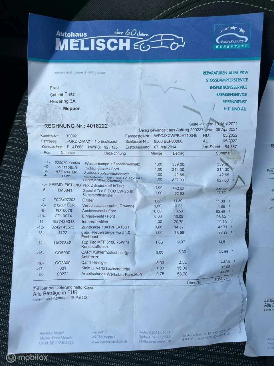 Hoofdafbeelding Ford C-MAX
