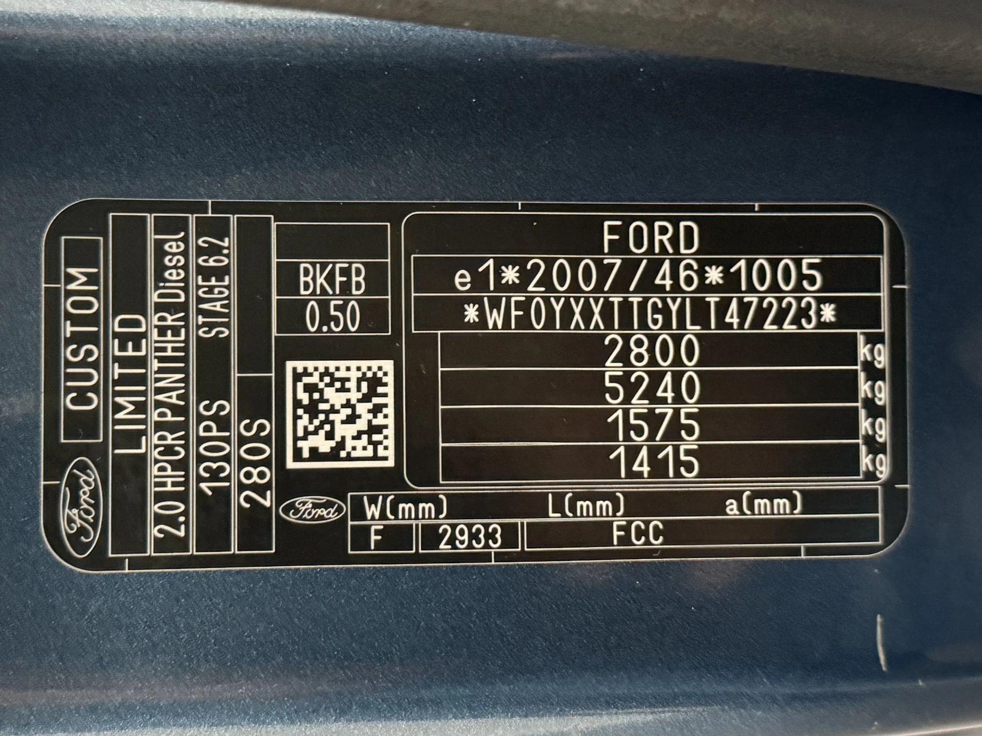 Hoofdafbeelding Ford Transit Custom