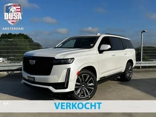 Hoofdafbeelding Cadillac Escalade Cadillac Escalade 6.2 V8 Sport Platinum SUV EXPORT PRICE Luchtvering / Panoramadak / 7 Seats Prijzen Excl BTW