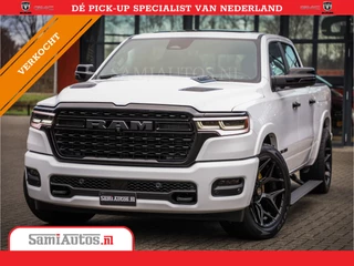 Dodge Ram 1500 LIMITED NIGHT H.O 540PK 706 Nm | XB9 | MASSAGE | BOM VOL | PW7 WHITE | CREW CAB | DUBBELE CABINE | GRIJSKENTEKEN | DE MEEST LUXUEUZE en BEGEERDE Pick-up VOORRAAD NR 2305 - 8549