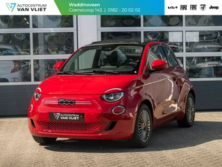 Fiat 500e 42 kWh Cabrio | Clima | Camera | Carplay | Cruise | Uit voorraad leverbaar
