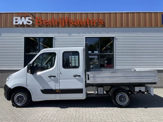 Opel Movano 2.3 CDTI 125pk L2 DC 7 persoons / rijklaar € 12.950 ex btw / lease vanaf € / airco / cruise / trekhaak 2500kg / schotten neerklapbaar / open laadbak
