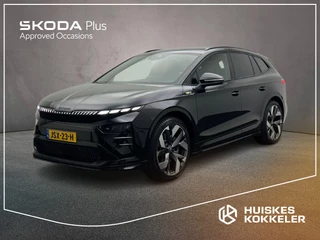 Hoofdafbeelding Škoda Enyaq iV Skoda Enyaq 85X RS 340pk Automaat Trekhaak, Navigatie, Adaptive cruise control, LED matrix koplampen, Achteruitrijcamera, Stuurwiel verwarmd, Stoelverwarming