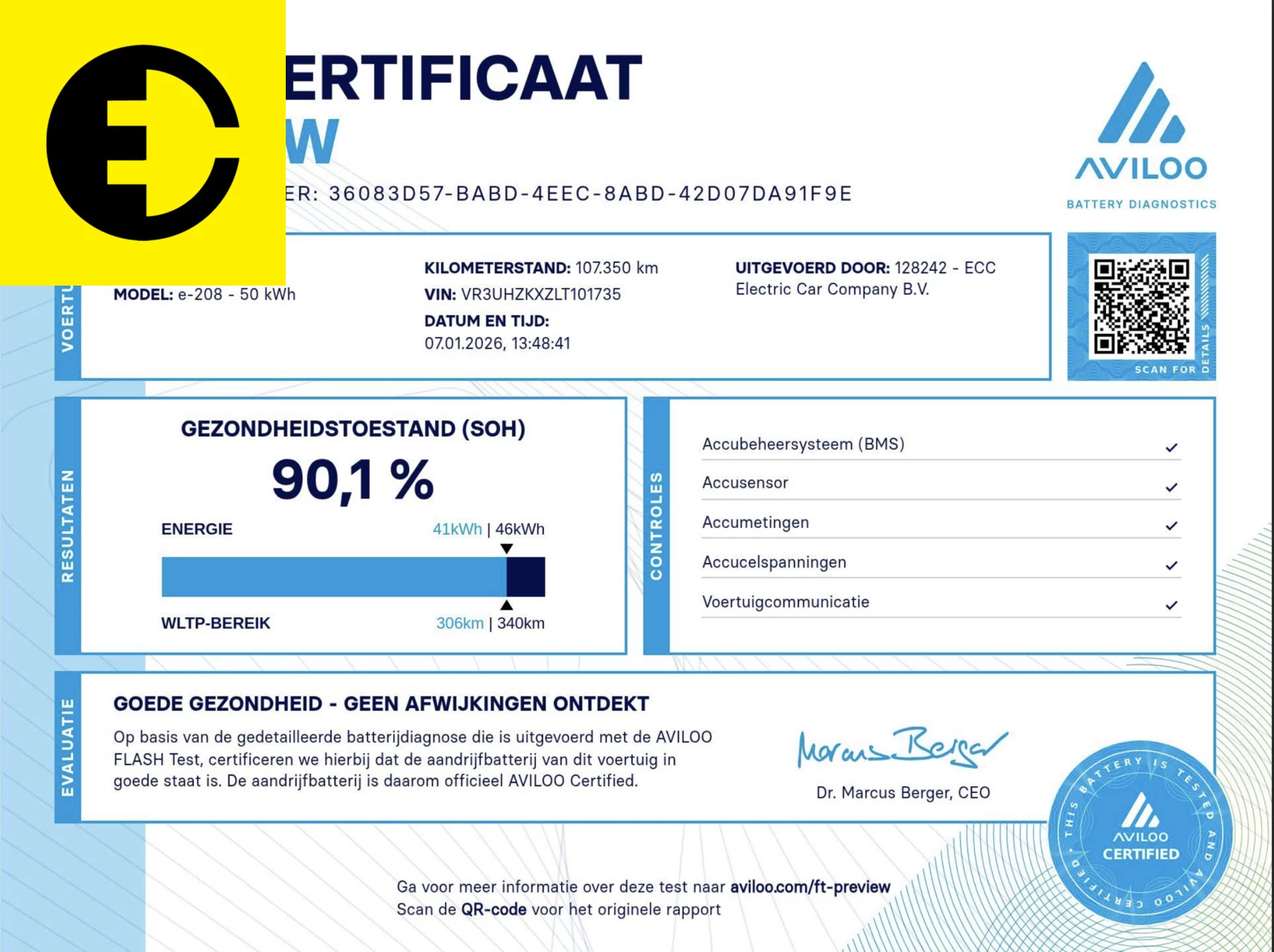 Hoofdafbeelding Peugeot e-208