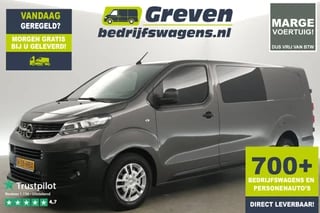 Opel Vivaro 2.0 CDTI L3H1 Marge | Dubbele Cabine | Airco Cruise Camera Carplay 6 Persoons PDC Elektrpakket