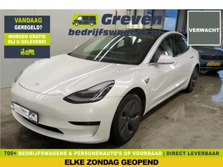 Tesla Model 3 Standard RWD Plus 50 kWh VERWACHT! 238PK Autopilot 360Camera Pano LED Clima Navigatie Trekhaak Virtual Stoelverwarming Memory-Seat Leder