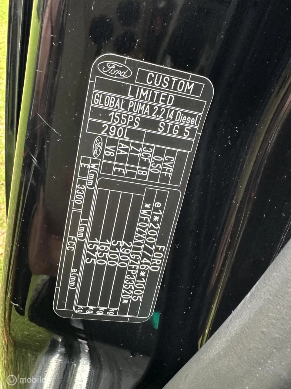 Hoofdafbeelding Ford Transit Custom