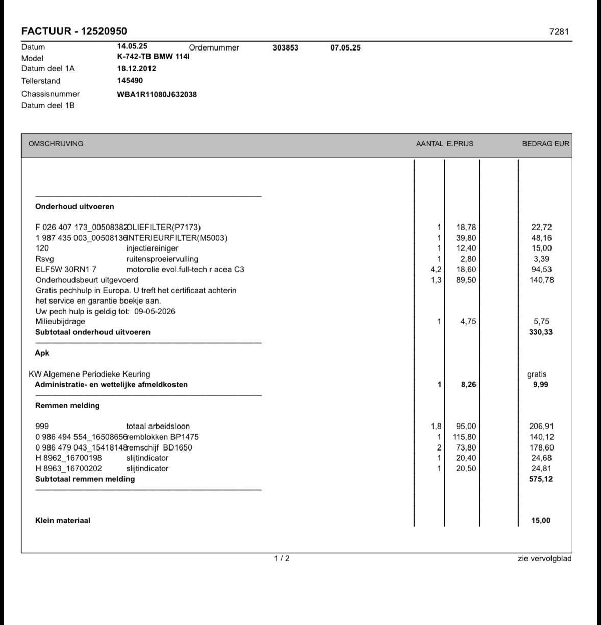 Hoofdafbeelding BMW 1 Serie
