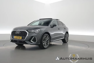 Audi Q3 Sportback 35 TFSI Pro Line S | Rijklaar! | S/K-Dak | Elek. Trekhaak | Dig. Cockpit | Dodehoek | Elek. Stoel | B&O-Audio | Adapt. Cruise | Stoelverw. | NAV+App.Connect | Elek.Klep | LED | 19'' V