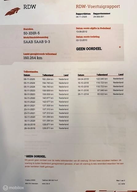 Hoofdafbeelding Saab 9-3