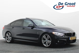 BMW 4 Serie Gran Coupé 420i High Executive M-pakket Leer, Schuifdak, Camera, Head-Up, Af. Trekhaak, 19"
