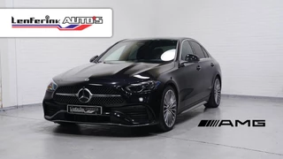 Mercedes-Benz C-klasse 180 AMG Line AMG-pakket ECC ACC DAB PDC v+a 1e eigenaar NAP apple-carplay digitale-cockpit camera  verkeersborden herkenning 19"LMV stoelverwarming Full-map navi