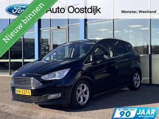 Ford C-Max 1.0 Titanium 125PK Afn. Trekhaak Cruise Voorruit Verwarming Navi Carplay Parkeersensoren Climate Keyless Privacy Glass *Dealer Onderhouden*