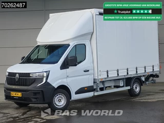 Renault Master 170PK Schuifzeilen met Laadklep 2025 Model LED Carplay Airco Cruise Schuifzeil Zeilen Koffer Meubelbak 21m3 Airco Cruise control