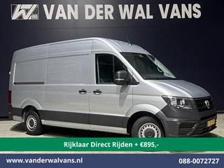 Volkswagen Crafter 2.0 TDI 140pk L3H3 L2H2 Euro6 *Rijklaar Direct Rijden* Airco | Navigatie | Apple Carplay | Android Auto | Cruisecontrol Bijrijdersbank, 3000kg trekvermogen, zilver