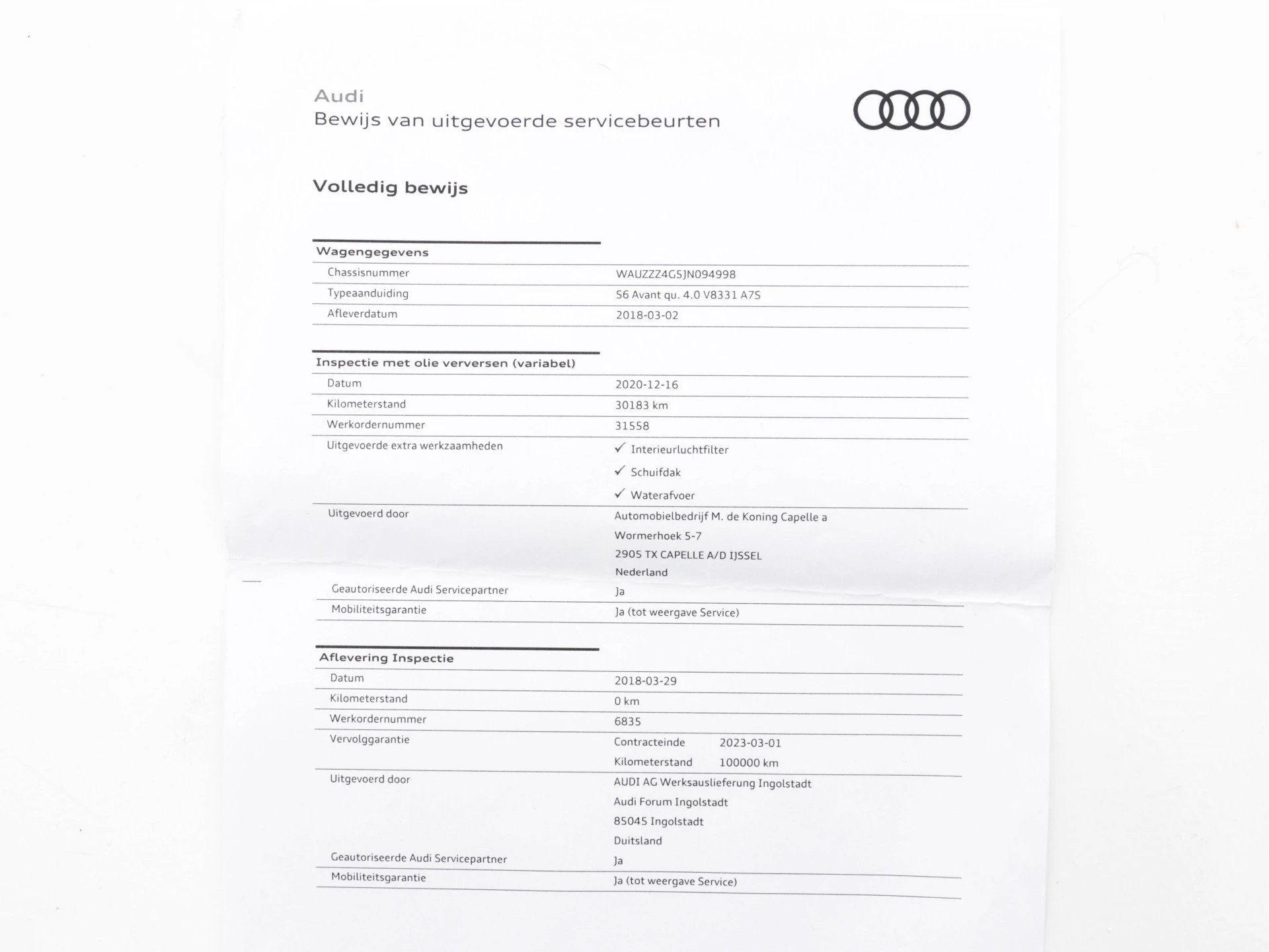 Hoofdafbeelding Audi S6