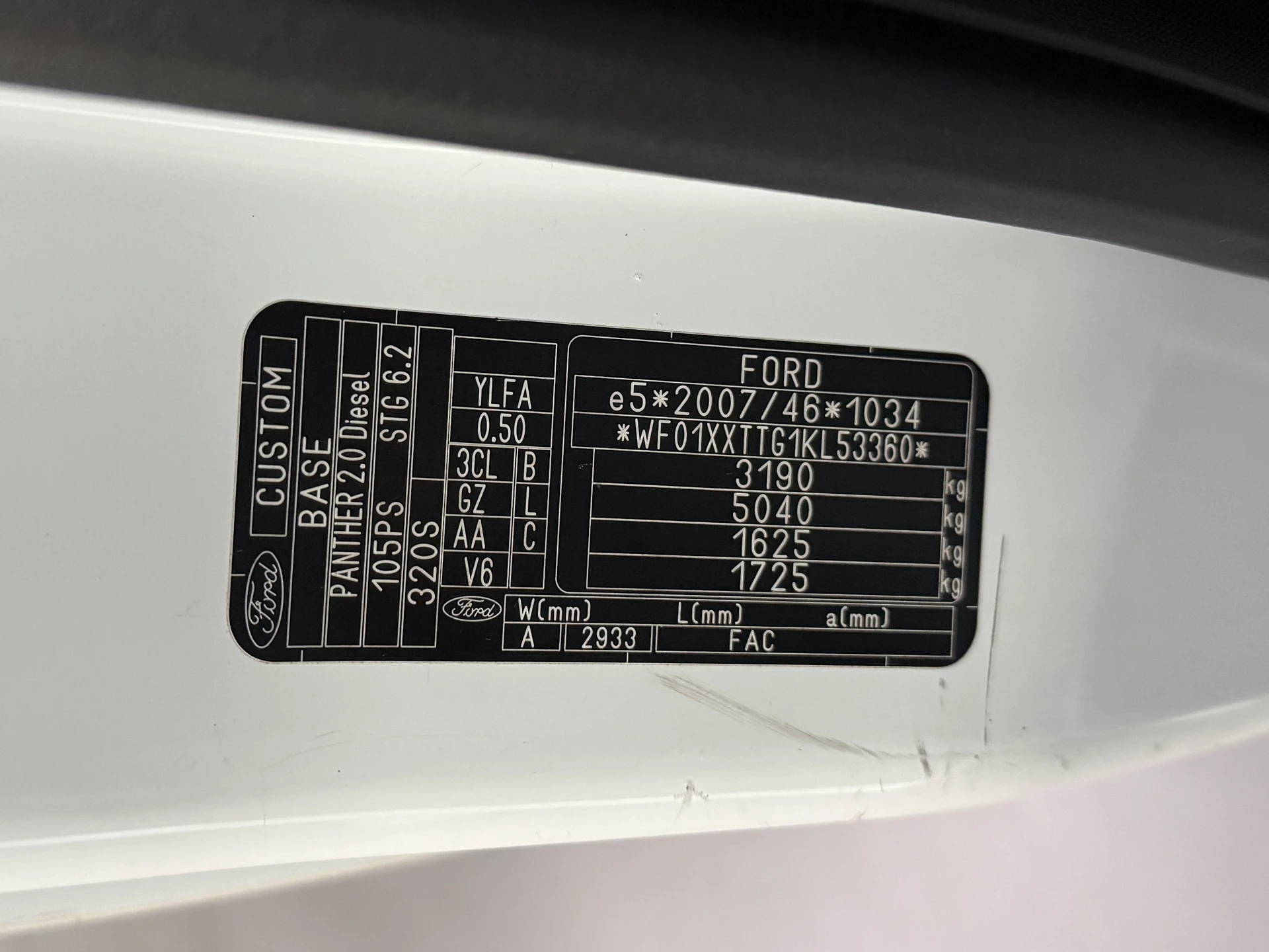 Hoofdafbeelding Ford Transit Custom