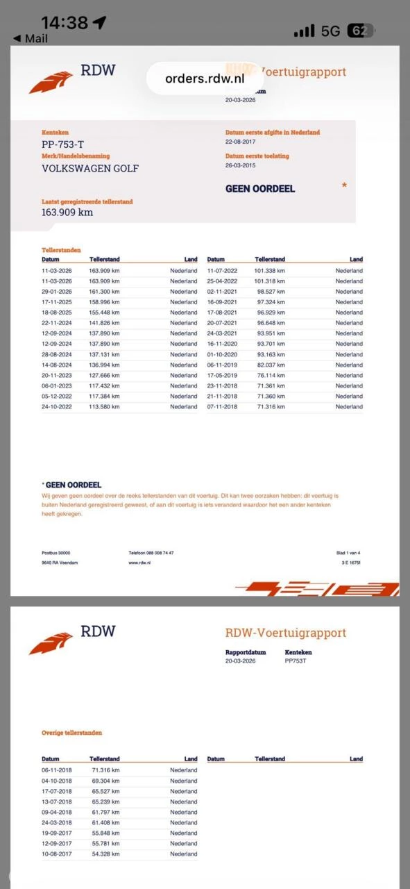 Hoofdafbeelding Volkswagen Golf