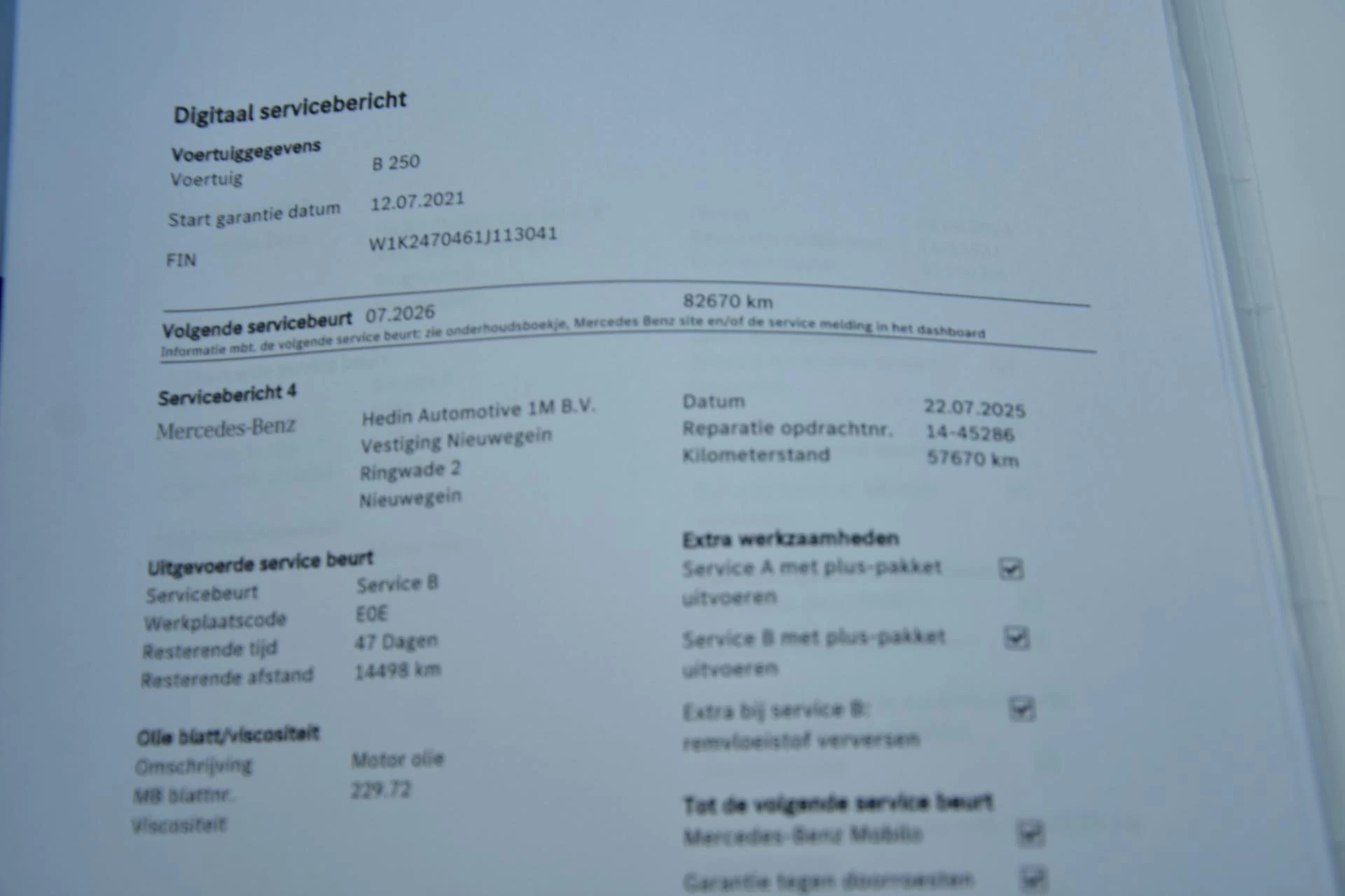 Hoofdafbeelding Mercedes-Benz B-Klasse