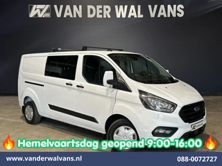 Ford Transit Custom 2.0 TDCI 131pk L2H1 Dubbele Cabine Inrichting Euro6 Airco | 5-Zits | Camera | Cruisecontrol | LED Parkeersensoren, Stoelverwarming, Achterklep, Dakdragers, 2800kg trekvermogen