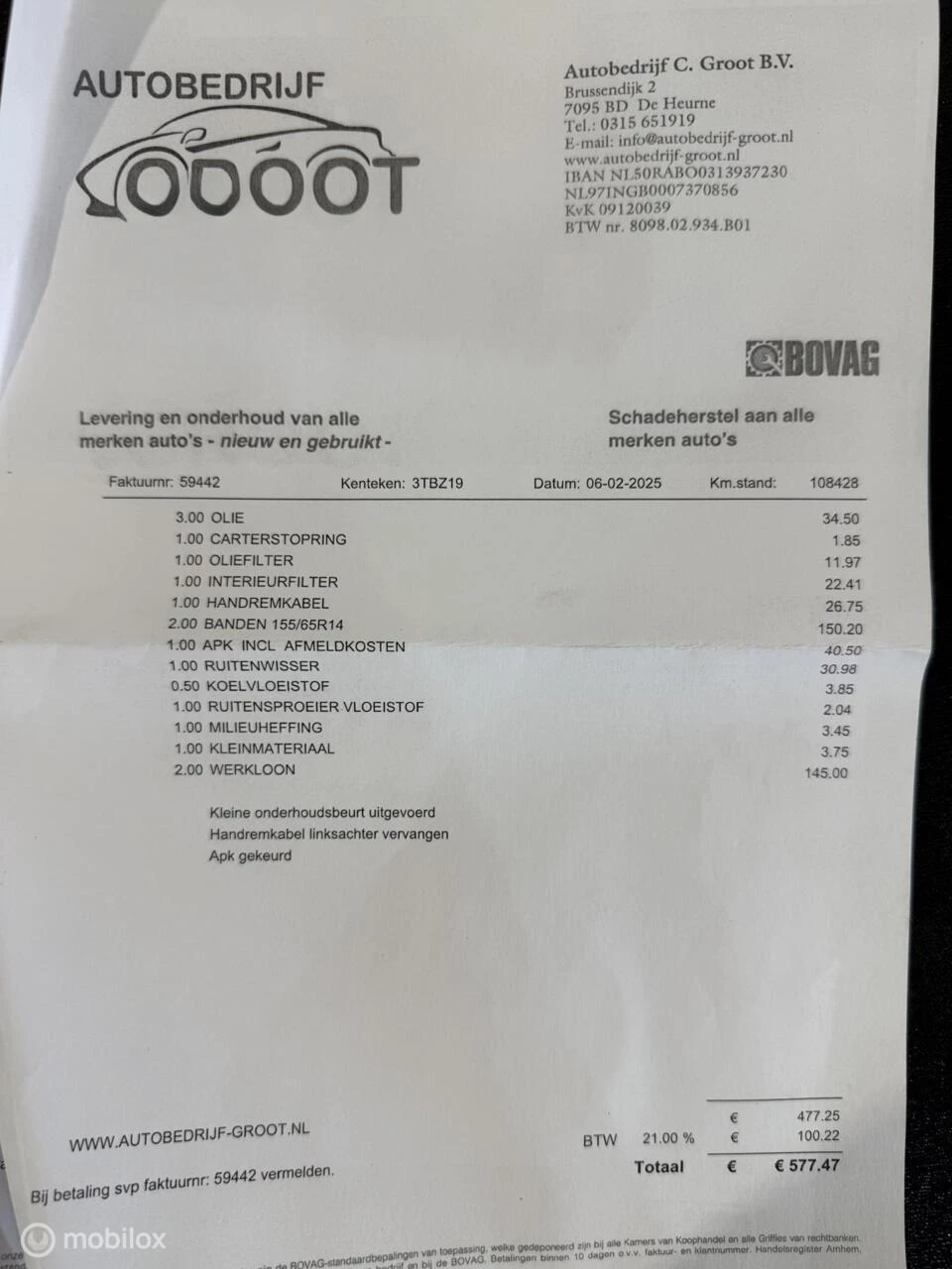 Hoofdafbeelding Peugeot 107