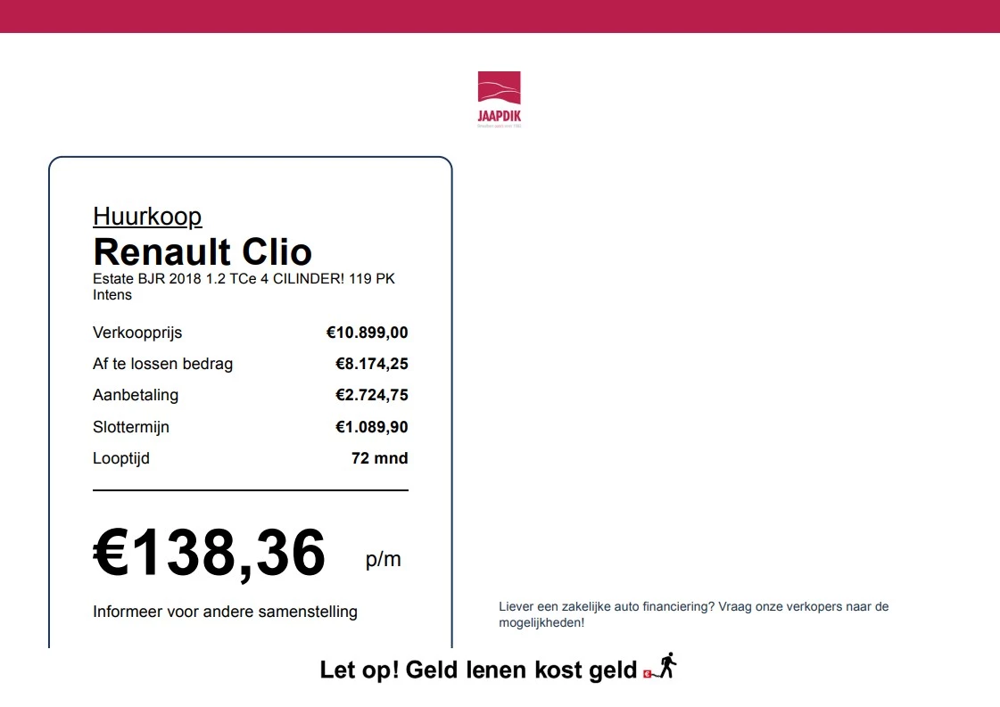 Hoofdafbeelding Renault Clio