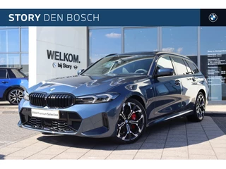 Hoofdafbeelding BMW 3 Serie BMW 3 Serie Touring 330e High Executive M Sport Automaat / Panoramadak / Sportstoelen / Stoelverwarming / Parking Assistant Plus / LED / Driving Assistant Professional / Live Cockpit Professional