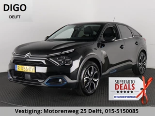 Hoofdafbeelding Citroën ë-C4 Citroen Ë-C4 SHINE ACCU 95%! BEREIK WLTP 349 GARANTIE 9-2032* PDC V+A . CAMERA .BSM. APPLE CARPLAY & ANDROID AUTO . STOELVERWARMING . DODEHOEK DETECTIE