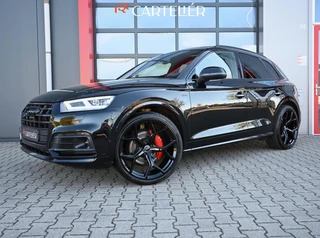 Audi Q5 55 TFSI e S-Line Quattro Competition 367PK | Luchtvering | Pano | 360 | Keyless | Ambient+ | Trekhaak | Alcantara | Memory | Digitaal Dash | Matrix Led | 22'' RS | Blind Spot | Afgevlakt Stuur | Nieuwe APK | Btw Auto | SOH 95% | Carplay