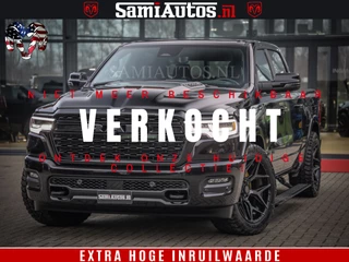 Dodge Ram 1500 Limited Night High Output 540HP 706Nm | Massage + Full Option | De Meest Luxe en Volle Pick-Up in zijn Klasse | Comfortabele Dubbele Cabine met Royale 5 Zitplaatsen | BPM vrij | Nu Leverbaar uit Voorraad | Voorraad Nr 2369 - 5128