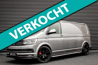 Volkswagen Transporter 2.0 TDI L2H1 150PK / APPLE CARPLAY / VERLAAGD / LEDEREN BEKLEDING / FULL BLACK / TREKAAK / SPOILER / CRUISE