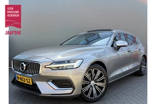 Volvo V60 BWJ 2022 2.0 B3 Inscription AUTOMAAT / WEGKL. TREKHAAK / LEDER / STOEL & STUUR VERW. / MEMORYSTOELEN ELEKTRISCH / SCHUIF PANODAK / DAB+ / FULL LED / CAMERA / PDC / NAVI / CLIMA