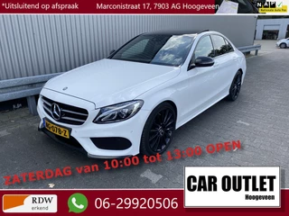 Mercedes-Benz C-Klasse 180 AMG Sport Edition Leer, Clima, Pano, Navi, Burmester Surround, CC, PDC v/a, LED, LM, nw. APK – Inruil Mogelijk –