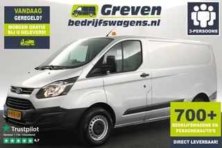 Ford Transit Custom 270 2.0 TDCI L1H1 Parkeersensoren 3 Persoons Bluetooth Schuifdeur