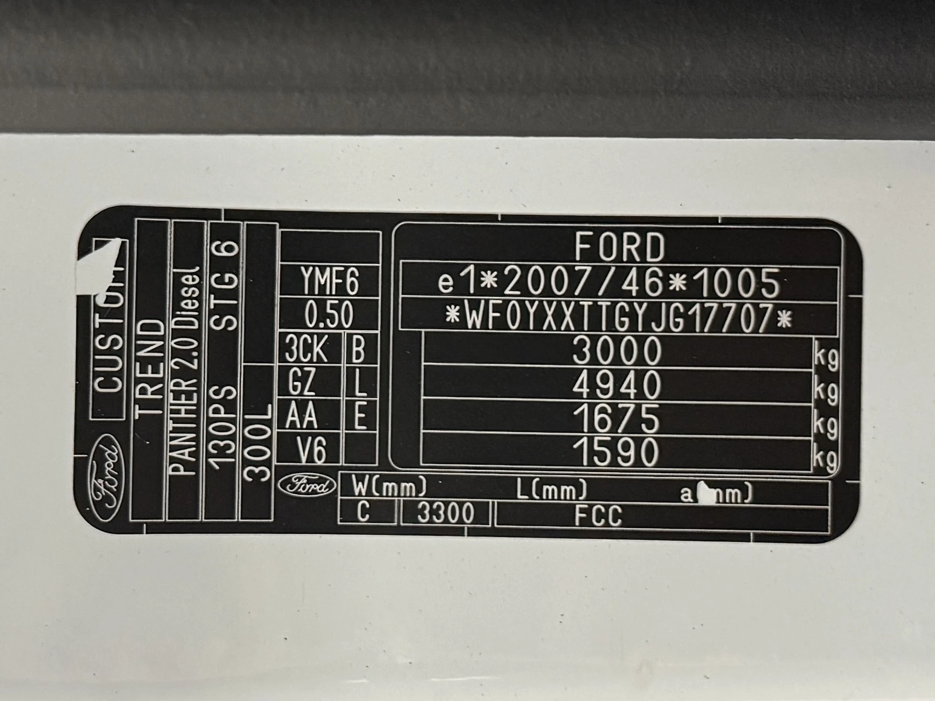 Hoofdafbeelding Ford Transit Custom