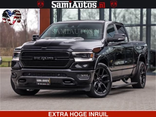 Dodge Ram Pick-Up RAM VOL | BLACK ON BLACK | LUCHTVERING | 5.7 V8 HEMI | PANODAK | ADAPTIVE CRUISE | 360 CAMERA | 22 INCH SPORT WIELEN | DUBELE CABINE | 5 PERSOONS |