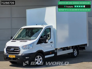 Ford Transit 130pk Laadklep Zijdeur Bakwagen Airco Cruise Camera Parkeersensoren Euro6 Meubelbak Koffer 21m3 Airco Cruise control
