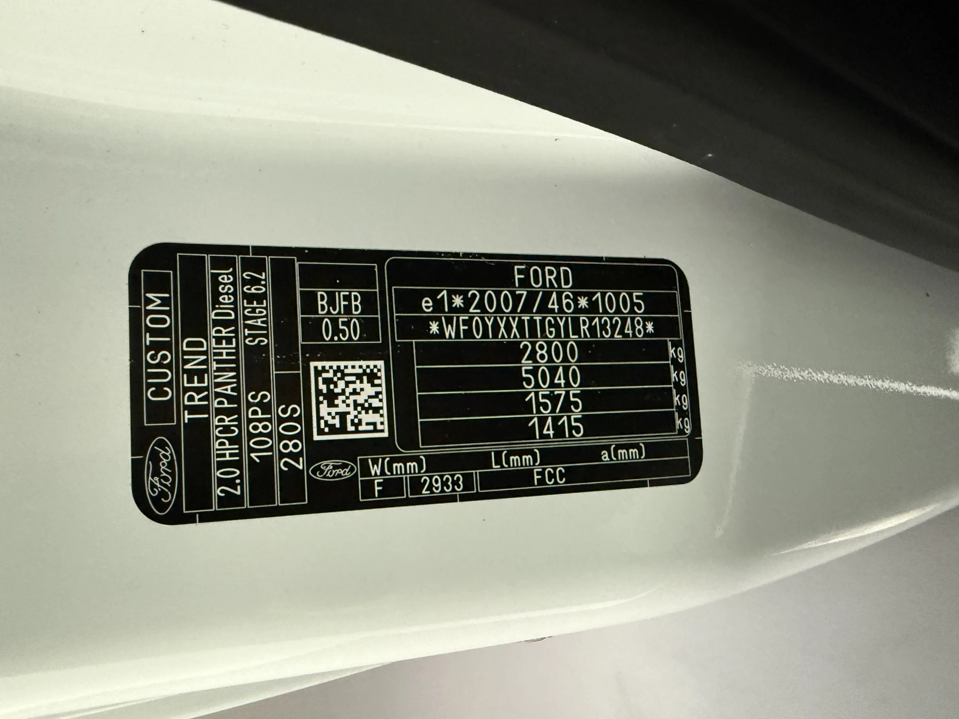 Hoofdafbeelding Ford Transit Custom