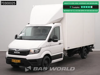 MAN TGE 3.140 Laadklep Bakwagen Airco Cruise Camera Euro6 Meubelbak Koffer Airco Cruise control