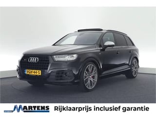 Hoofdafbeelding Audi SQ7 Audi SQ7 4.0 TDI 435pk Grijs Kenteken Trekhaak Camera Memory Bose Virtual Cockpit Head-Up Panoramadak Navigatie