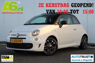 Fiat 500 1.0 Hybrid Hey Google Schuifdak 15 inch LMV Half Leder Carplay Navigatie Airco Cruise Control