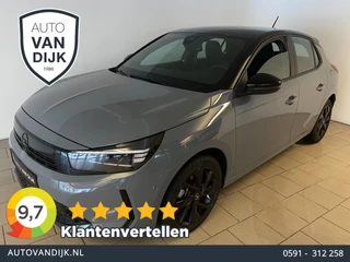 Opel CORSA 1.2 Turbo Hybrid GS AUTOMAAT AIRCO NAVI CRUISE BLUETOOTH APPLE CARPLAY ELEK RAMEN CENT VERG VELGEN ZWART DAK NIEUWSTAAT