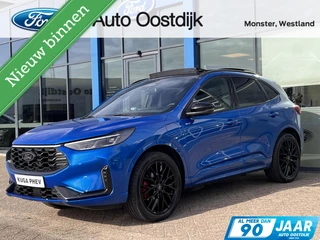 Ford Kuga 2.5 PHEV ST-Line X 243PK Black Edition Panodak Elek. Trekhaak Winterpack Adaptieve Cruise 2100KG Trekgewicht AGR-Stoelen 20'' Zwarte Velgen Blind-Spot Camera Head-Up Keyless Climate *Full-Options*