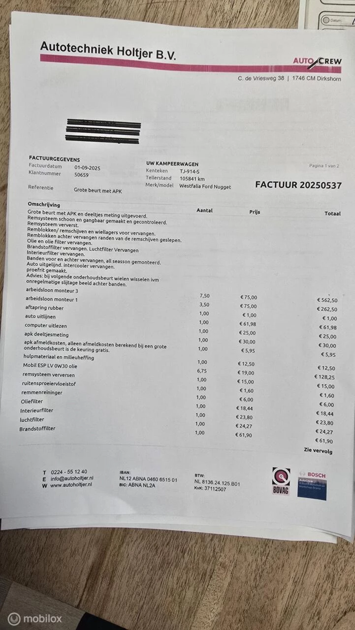 Hoofdafbeelding Ford Nugget