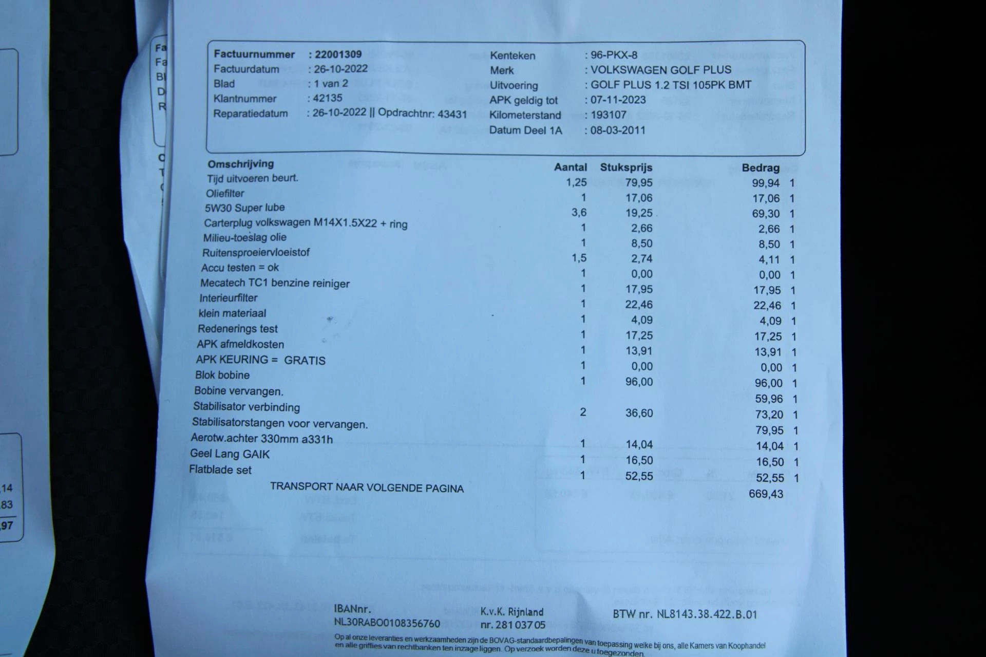 Hoofdafbeelding Volkswagen Golf Plus