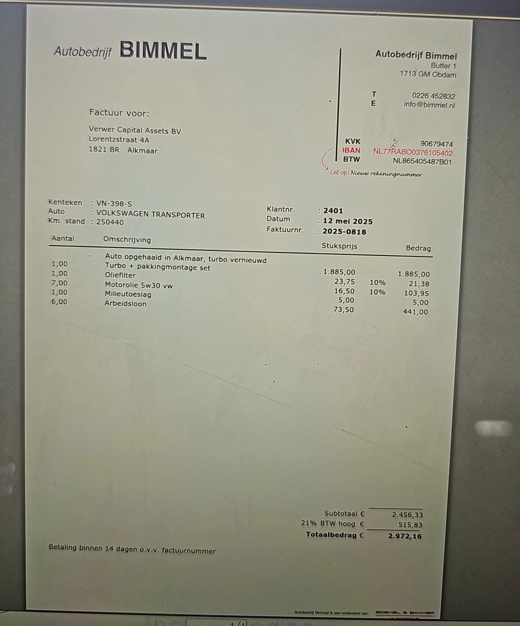 Hoofdafbeelding Volkswagen Transporter