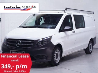 Mercedes-Benz Vito 111 CDI 114 pk Dubbel Cabine XL Airco, Slechts 38 dkm, PDC V+A, Imperiaal, NAP, 5-Zits