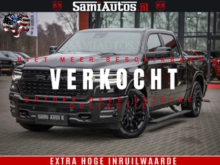 Dodge Ram 1500 LIMITED NIGHT H.O 540PK 706 Nm 2025 | XB9 | MASSAGE | BOM VOL | CREW CAB | DUBBELE CABINE | GRIJSKENTEKEN | DE MEEST LUXUEUZE en BEGEERDE Pick-up VOORRAAD NR 2330 - 7407