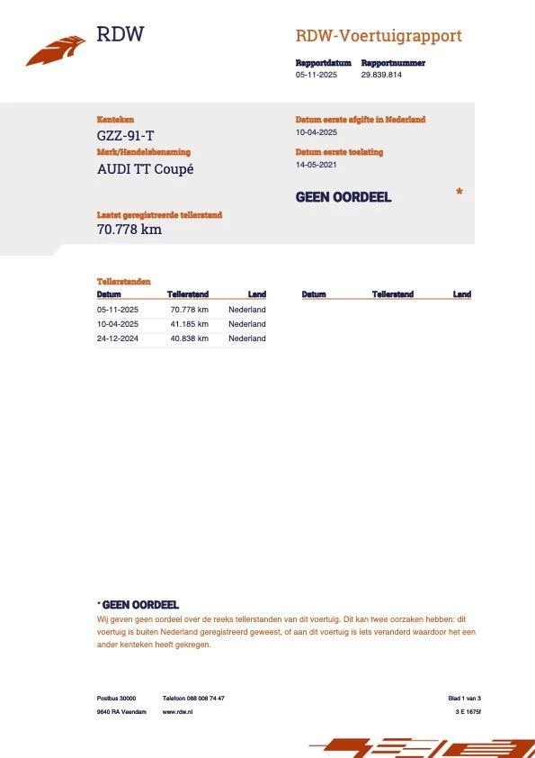 Hoofdafbeelding Audi TT