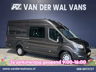 Ford Transit 2.0 TDCI 185pk L4H3 Dubbele Cabine Euro6 *Rijklaar* Airco | 6-Zits | Camera | Cruisecontrol Parkeersensoren, 2800kg trekvermogen